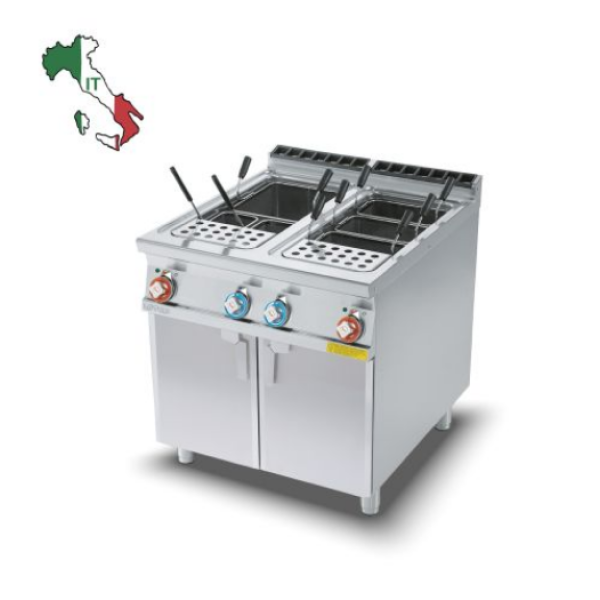  Βραστήρας ζυμαρικών διπλός επιδαπέδιος ηλεκτρικός 40+40lt